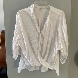 White Wrap Blouse